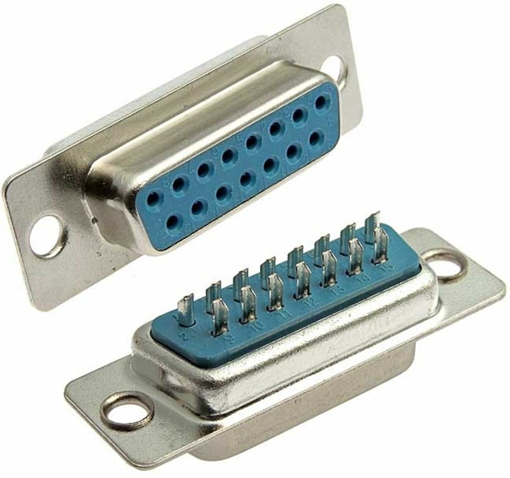 5 шт. / Гнездо 15 pin на кабель (пайка) , DB-15F #11