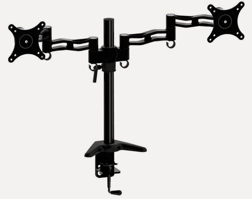 Изображение товара Кронштейн для мониторов Cactus CS-VM-D08-BK черный 13"-27" макс.8кг настольный поворот и наклон