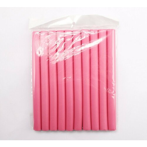 Бигуди -бумеранги мягкие для волос 2х24 см, цвет розовый