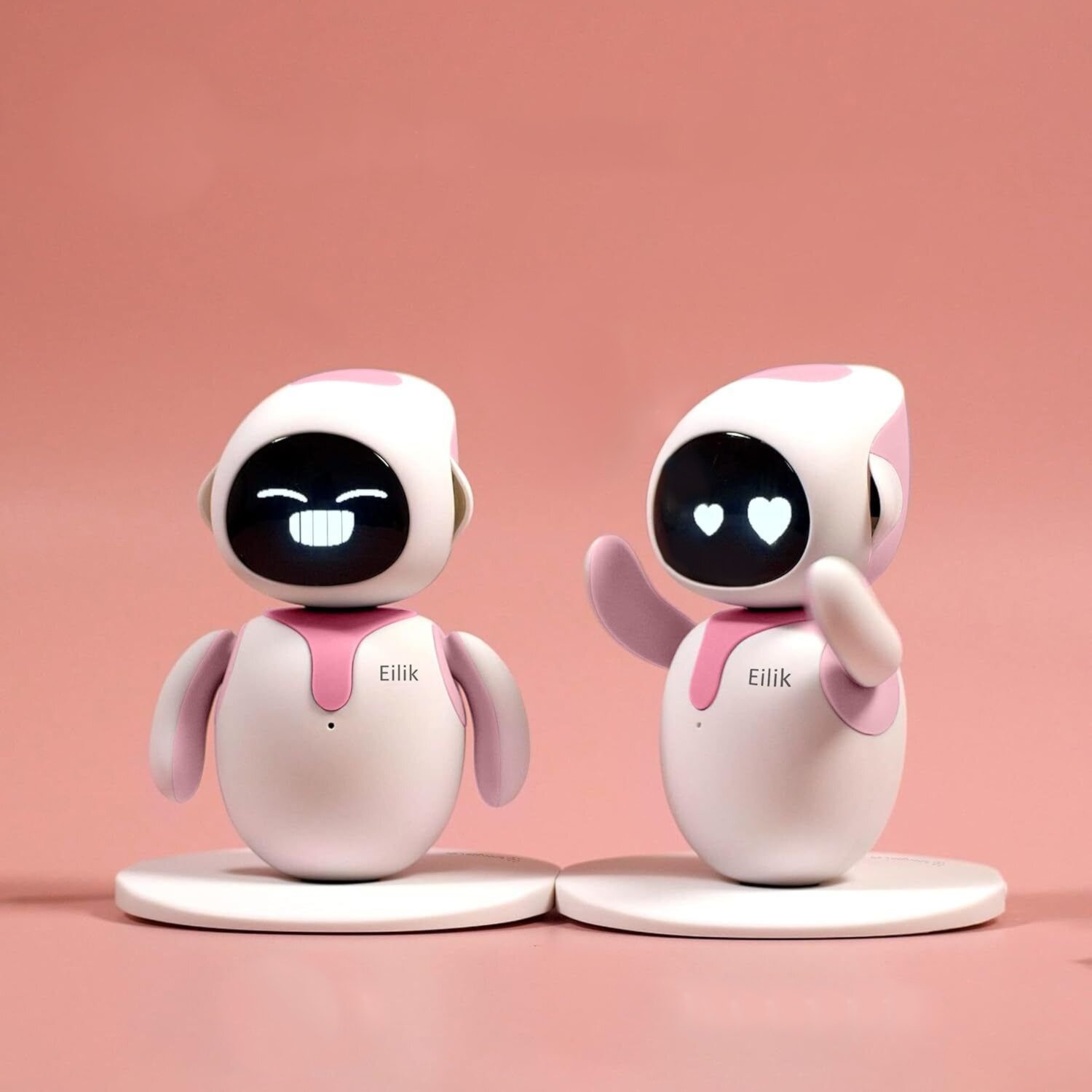 Робот питомец с искусственным интеллектом Eilik Эйлик девочка розовый