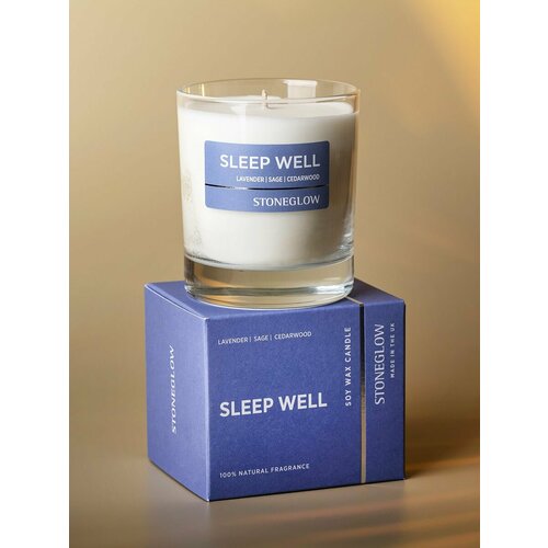 Ароматическая восковая свеча парфюм для дома лаванда шалфей кедр 