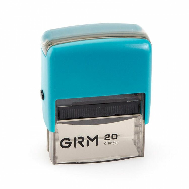 GRM 20 Office Автоматическая оснастка для штампа (38 х 14 мм.) Бирюзовый