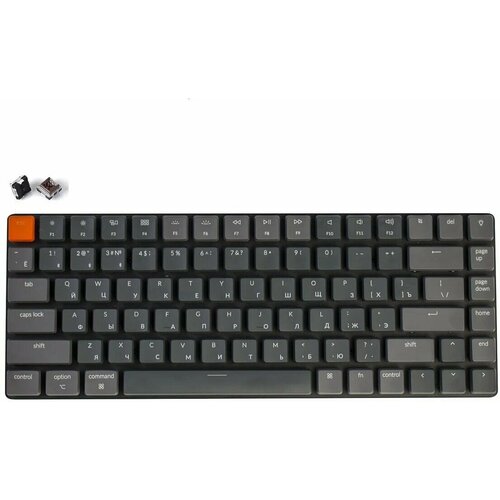 Беспроводная механическая ультратонкая клавиатура Keychron K3 84 клавиши White LED подсветка Brown Switch 10990₽