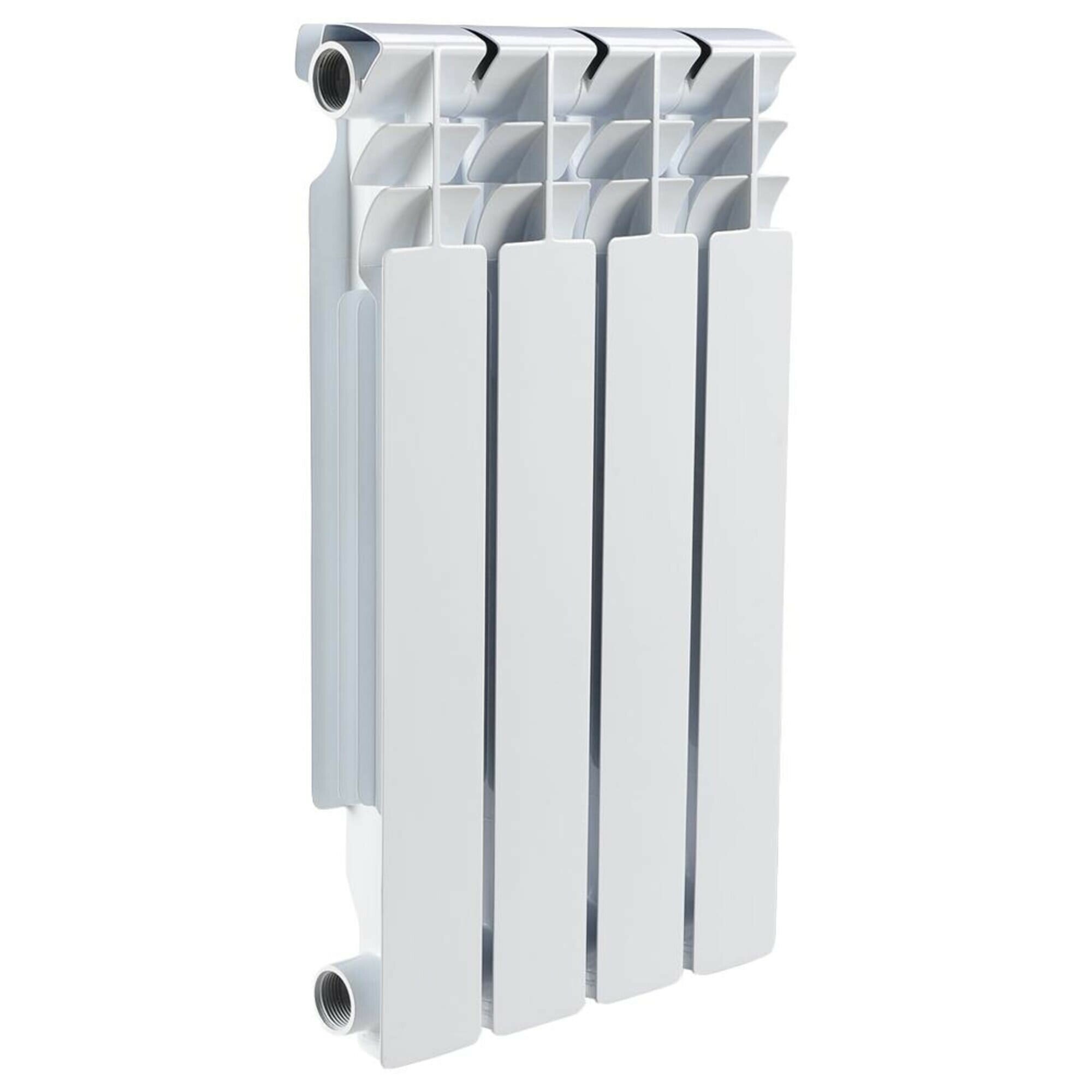 Радиатор отопления Firenze AL 500/80 A21 4 секции (серый кв.) (00-00014997)