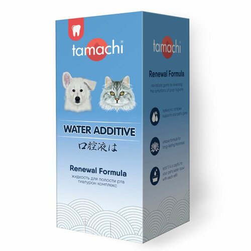 Жидкость для полости рта кошек и собак с гиалуроновой кислотой Tamachi (Экопром),400мл жидкость для собак и кошек tamachi для полости рта 400мл