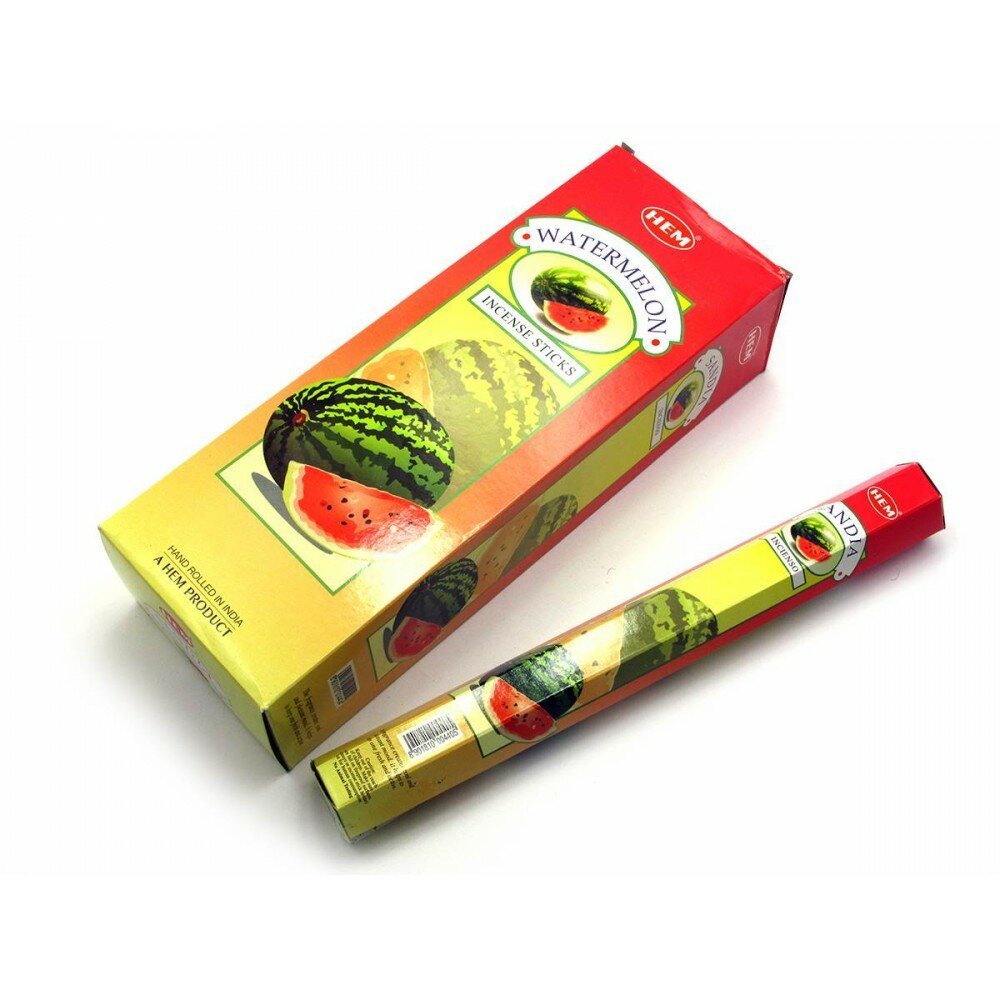 Hem Incense Sticks WATERMELON (Благовония арбуз, Хем), уп. 20 палочек.