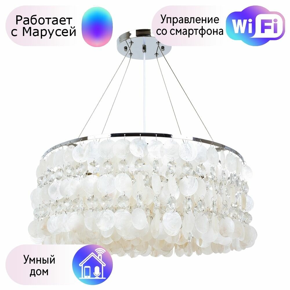 Подвесная люстра Arte Lamp Pipirima с поддержкой Маруся A4041SP-8CC-М - фото №1