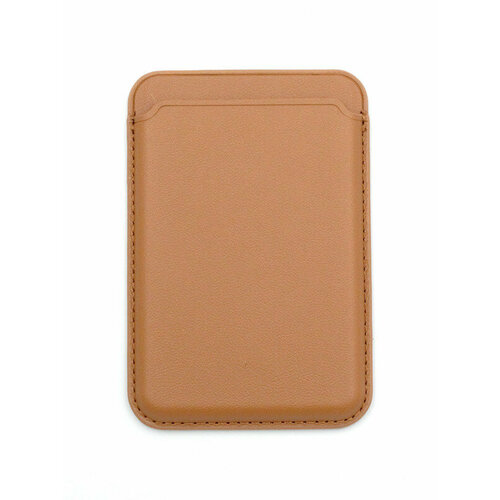 чехол instant mini 12 коричневый Картхолдер кожаный MagSafe на iPhone 12 mini-Коричневый