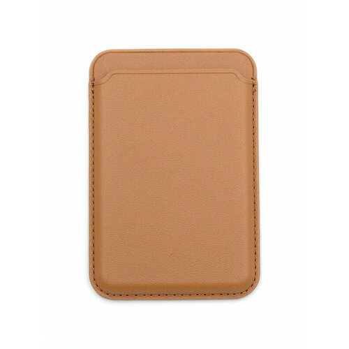 Картхолдер кожаный MagSafe на iPhone 15-Коричневый