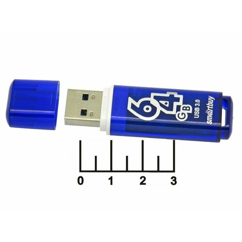 Flash USB 3.0 64Gb Smartbuy Glossy Series память usb flash 64 гб smartbuy twist [sb064gb3twr]