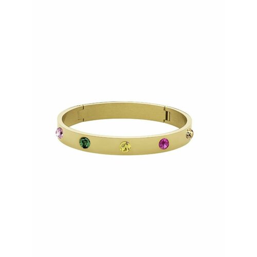 Браслет DYRBERG/KERN, кристаллы Swarovski, зеленый, розовый