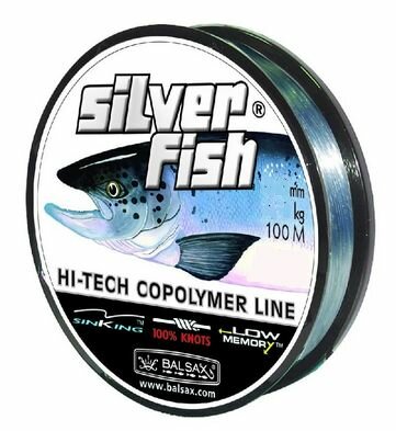 Монофильная леска Balsax Silver Fish 100м 0,32мм 12,1кг, прозрачная (10 штук)