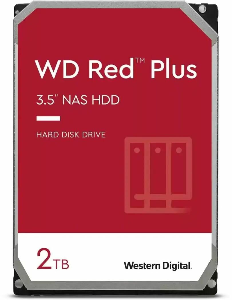 Жесткий диск (HDD) Western Digital 2Tb Red Plus 3.5" (WD20EFPX)
