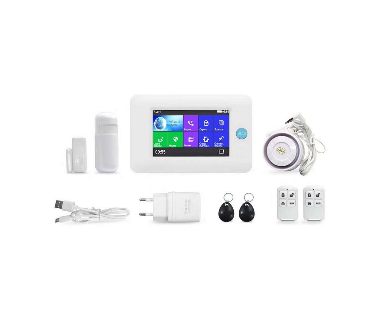 GSM/Wi-Fi сигнализация в дом, комплект GSM сигнализации - Страж Мод: Галактика GSM-Wi-Fi (S16792VIP) для дома и дачи, для гаража и квартиры.