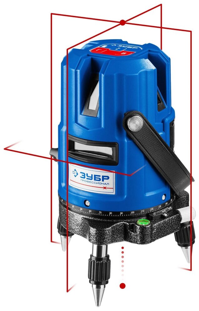 ЗУБР Крест 55, 20 - 70 м, лазерный нивелир, Профессионал (34904) — фото 1