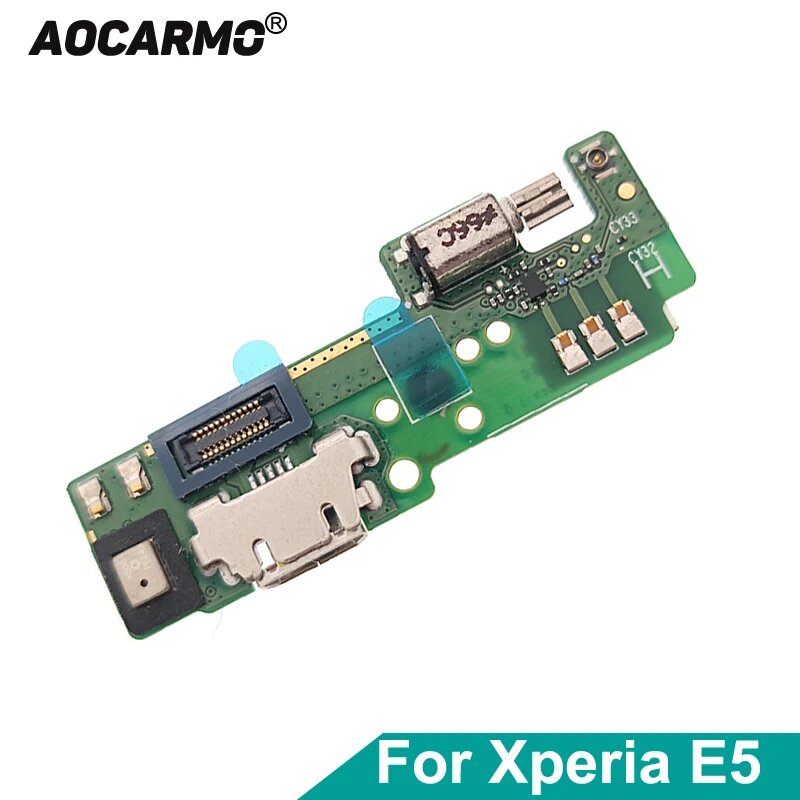 Зарядное устройство Aocarmo для SONY Xperia E5, F3311, F3313, F3316, USB-порт для зарядки, док-разъем, микрофон, микрофон, вибратор, печатная плата