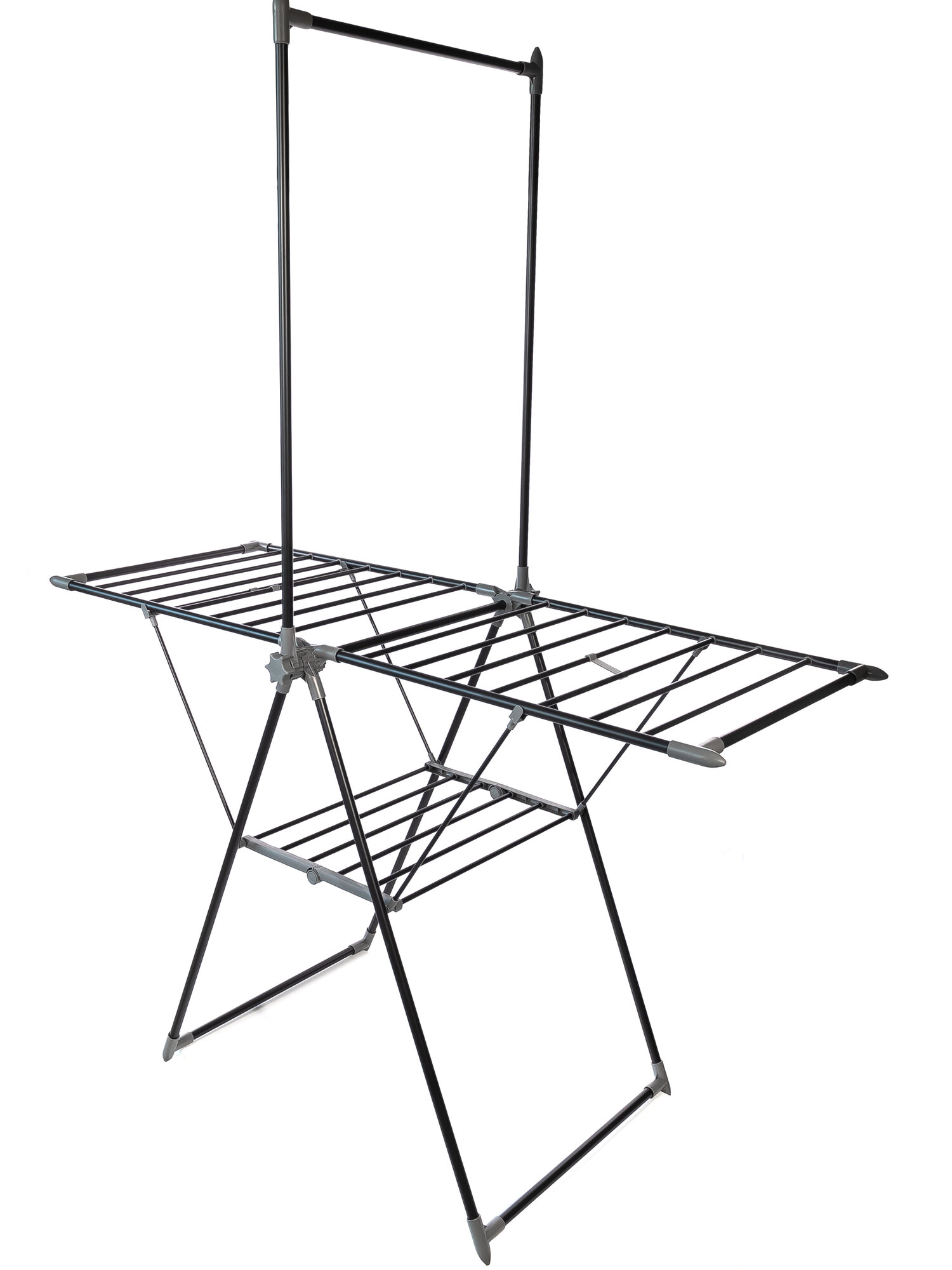 Сушилка для белья 14 м. напольная, STAR (Стар) черный, Zalger — фото 1