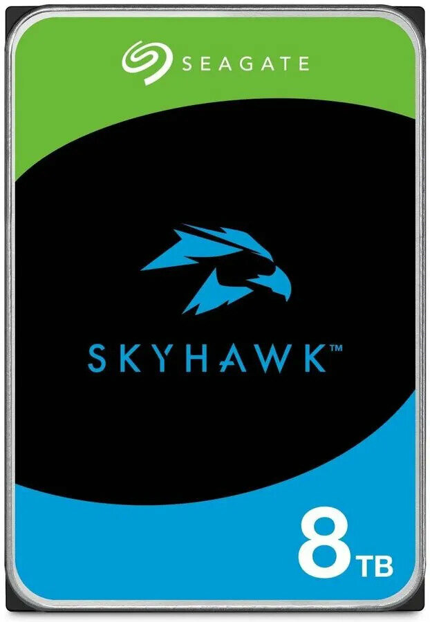 Seagate Жесткий диск 8TB SkyHawk ST8000VX010