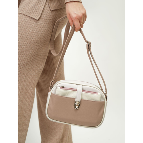 фото Сумка кросс-боди cityvalise, бежевый, коричневый, белый, серый