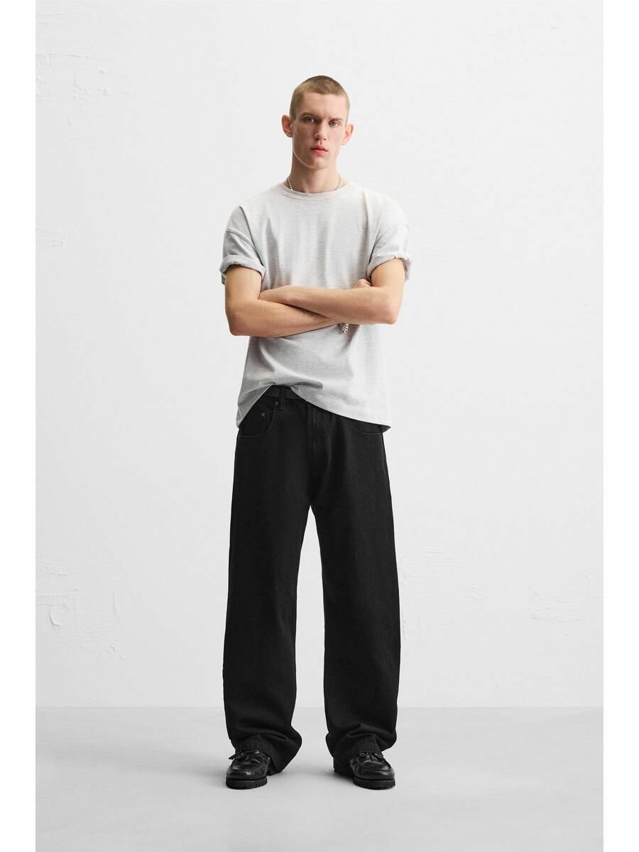 Джинсы Zara, размер 36, черный 800