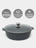 Жаровня посуда бренда тм Мечта антипригарная, серия Premium grey 5 л