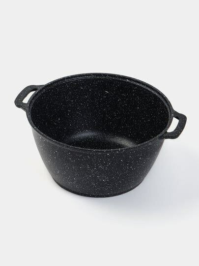 Казан гранитный Lava, 5 литров, с прочной стеклянной крышкой, антипригарное покрытие, подходит для всех типов плит — фото 1