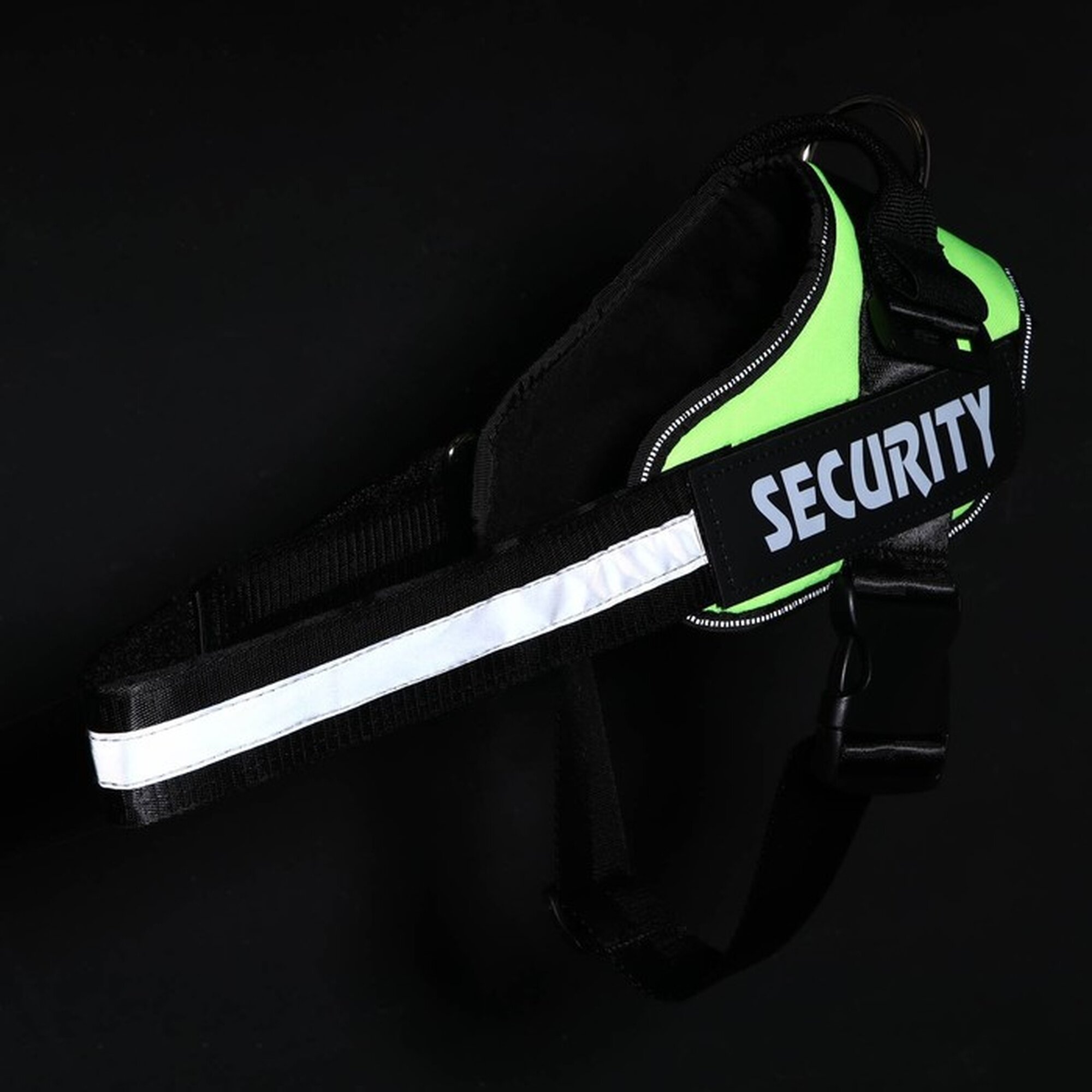 Картинки Шлейка К9 мягкая светоотражающая, размер L, ОГ 68-80 см, вес 17,5-32,5 см, зелёная