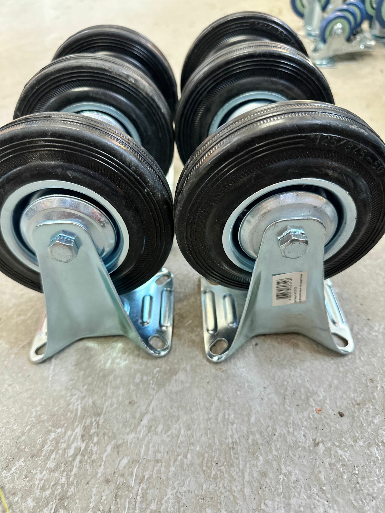 Колесо промышлен неповорит 125мм фс54