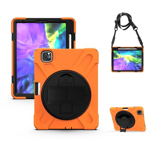 фото Чехол-бампер mypads для apple ipad pro 11.0 2020 / 2021 (mhra3 / 53) (mhwc3 /e3 /63 /93) (mhqu3 /w3 /y3) ( mxdc2 ,my2v2 ,mxe52) противоударный усиленный ударопрочный оранжевый