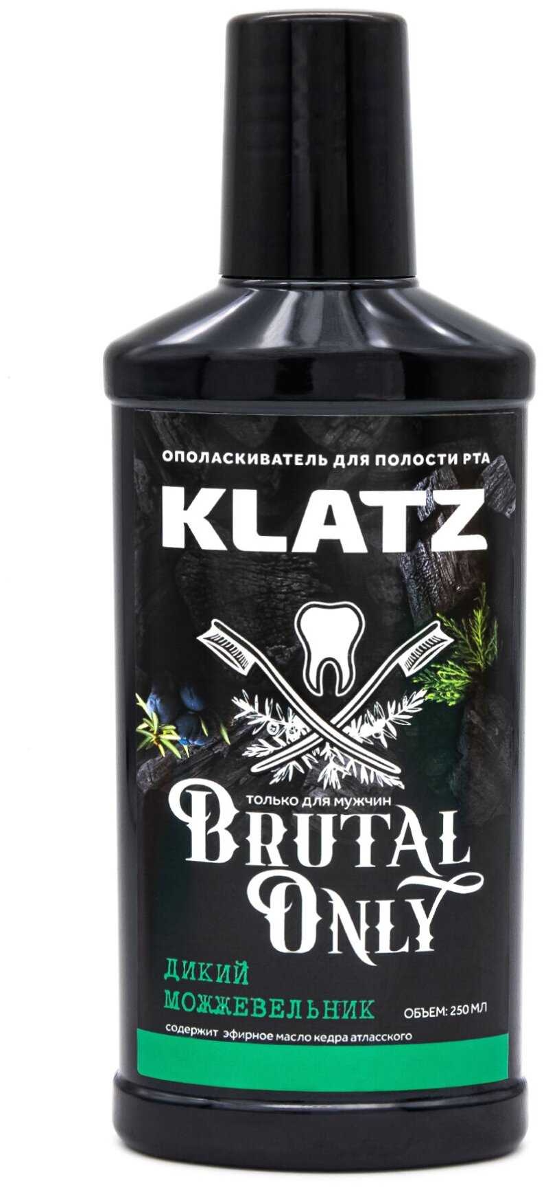 KLATZ / Brutal Only / Ополаскиватель для полости рта Дикий можжевельник 250 мл