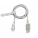Кабель USB 2.0 A(m)-Lighting ACV USB-LD1SL, 1 м, серебристый