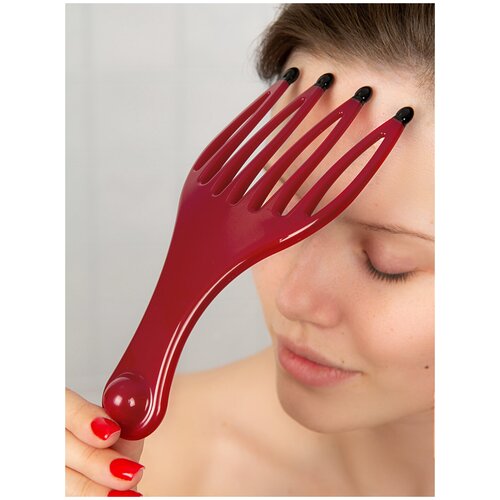 Массажер для кожи головы с активными минералами 19х8х2 см Vess