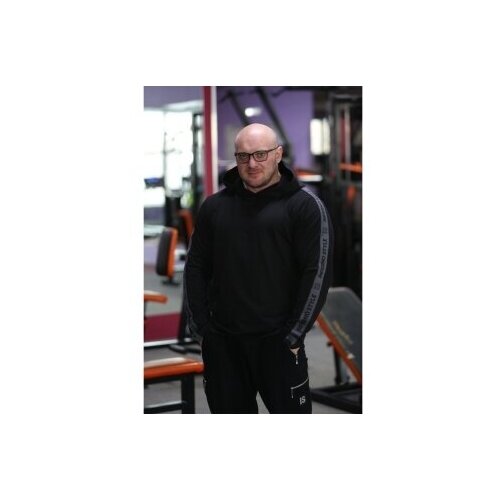 фото Лонгслив с лампасами черный inferno style