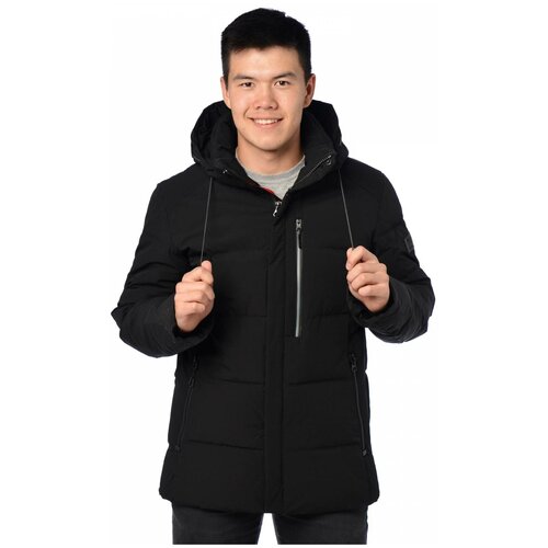 фото Зимняя куртка мужская malidinu 19028 размер 48, черный