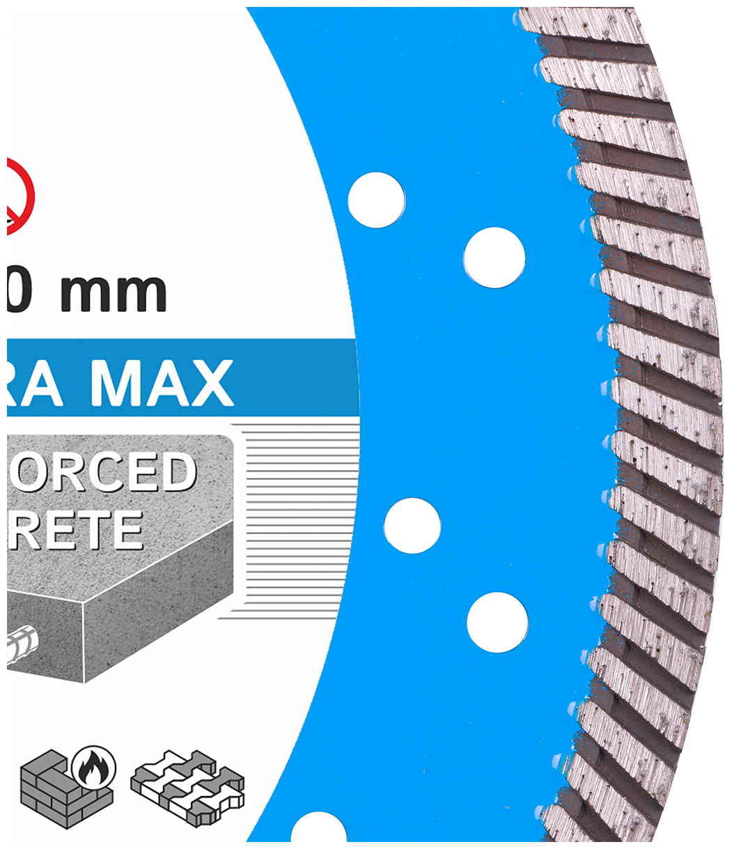 Диск алмазный отрезной по бетону и тротуарной плитке для УШМ Distar Turbo 232мм Extra Max - фото №12