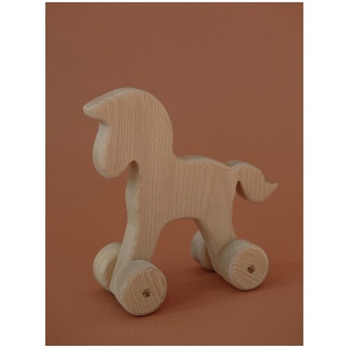 Игрушка деревянная каталка лошадка Янки KAZA каталка деревянная лошадка lк 3 cubika арт 12015