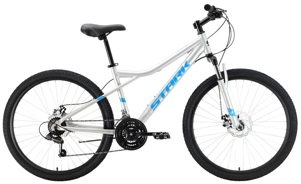 Горный (MTB) велосипед STARK Slash 26.2 D (2021) серый/синий 16" (требует финальной сборки)