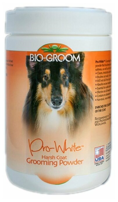 Bio-Groom Пудра для жесткой шерсти Bio-Groom Pro-White Harsh, 226гр