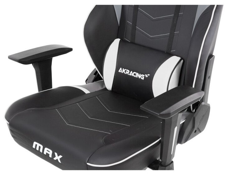 Кресло геймерское AKRACING MAX (AK-MAX-WHITE) black/white - фотография № 5