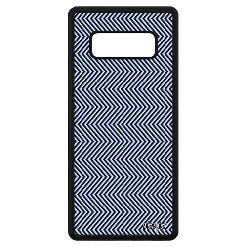 фото Необычный чехол на телефон // samsung galaxy note 8 // "зигзаг" волна стиль, utaupia, синий