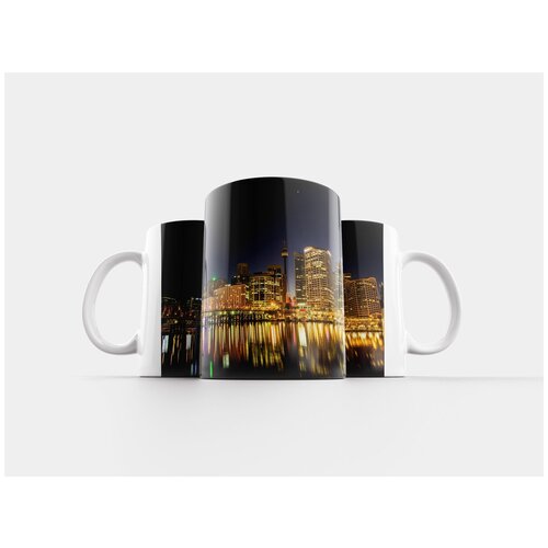 фото Кружка "городской пейзаж, освещенный, дарлинг харбор" 320 мл lotsprints
