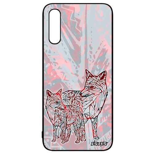 фото Защитный чехол на телефон // galaxy a50 // "лиса" лисенок охота, utaupia, розовый