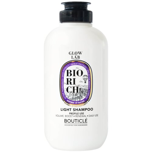 Bouticle Glow Lab Шампунь Biorich Light Shampoo для объёма волос всех типов, 250 мл