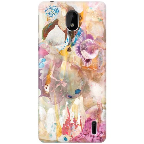 фото Re:pa накладка transparent для nokia 1 plus с принтом "радость весны"