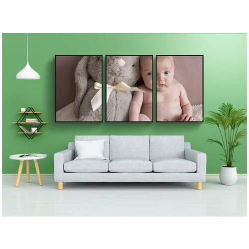 фото Набор модулных постеров для интерьера "детка, новорожденный, спать" 60x90 см. в тубусе, без рамки lotsprints