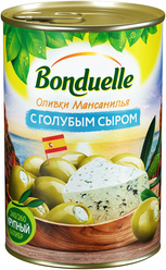 Bonduelle Оливки Мансанилья в рассоле с голубым сыром, 300 г