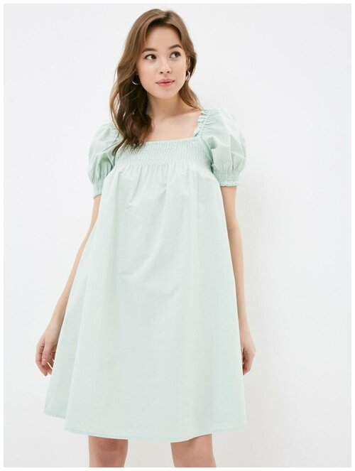 Платье с рукавами-фонариками INCITY, цвет светло-ментоловый, размер M