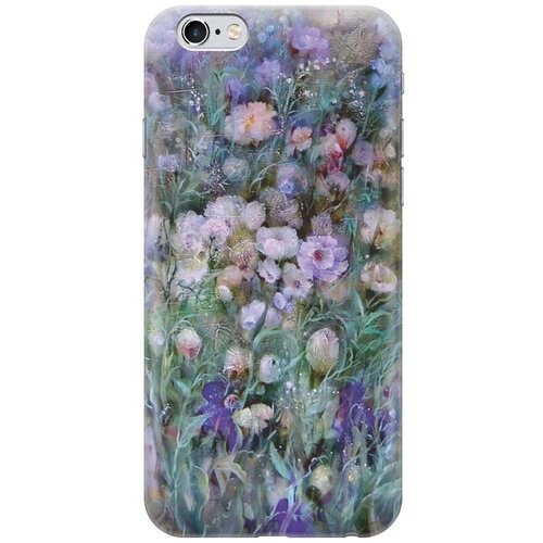 фото Re:paчехол - накладка artcolor для apple iphone 6s / 6 с принтом "сиреневое поле"