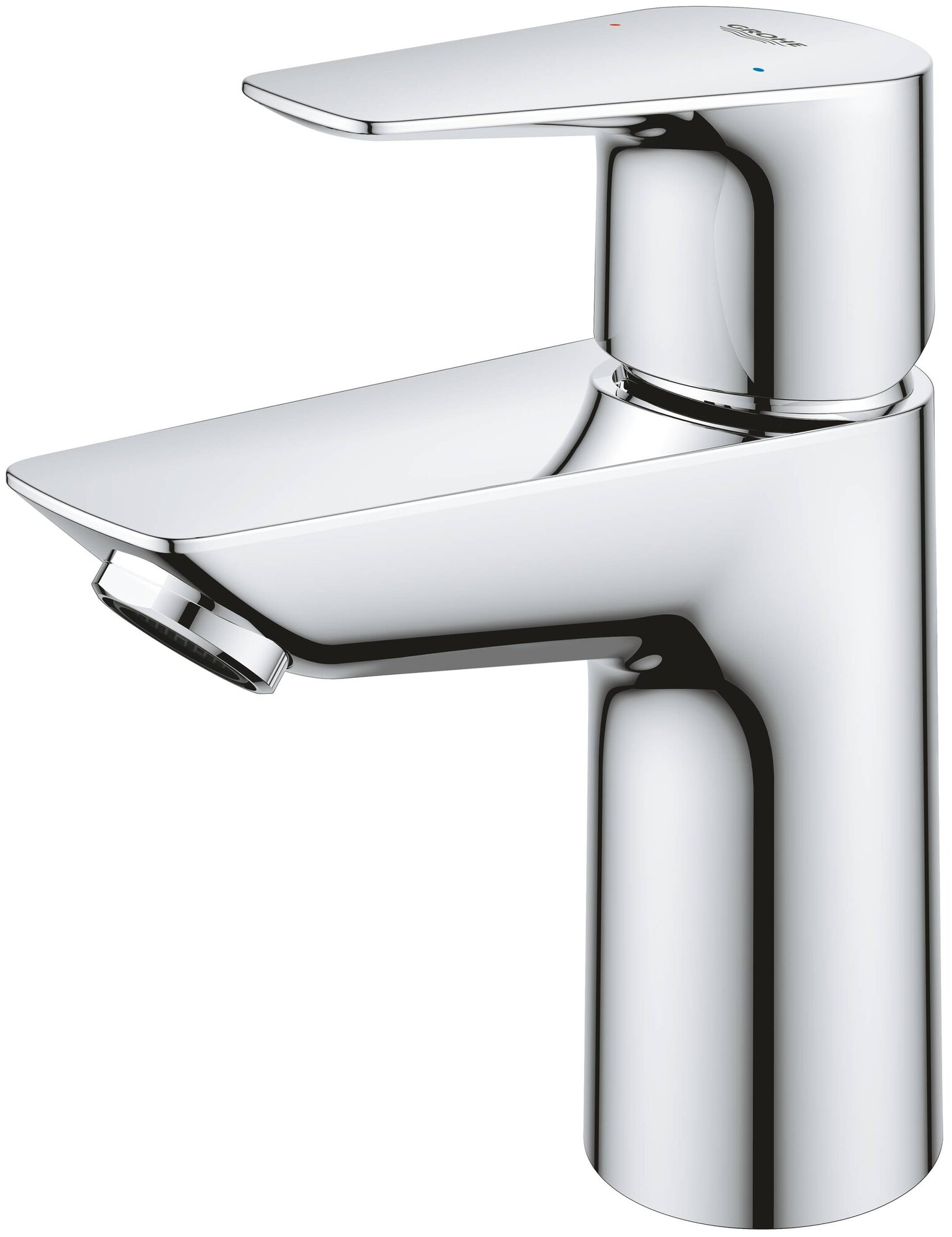 Смеситель для раковины GROHE BAU EDGE 23330001 (хром, длина излива-9,3 высота излива-8,9, современный) - фотография № 2