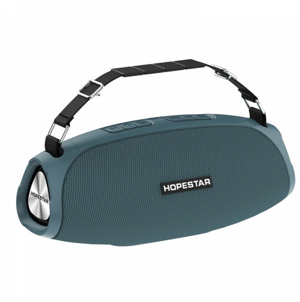 Портативная беспроводная Bluetooth колонка HOPESTAR H43 / 10 Вт / блютуз колонка / серая